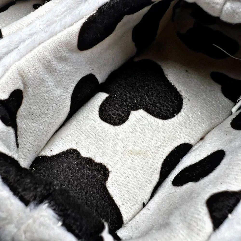 Holland KIDS Smiling Cow Clogs Slippers Dutch Wooden Slip On Shoes Embroidered